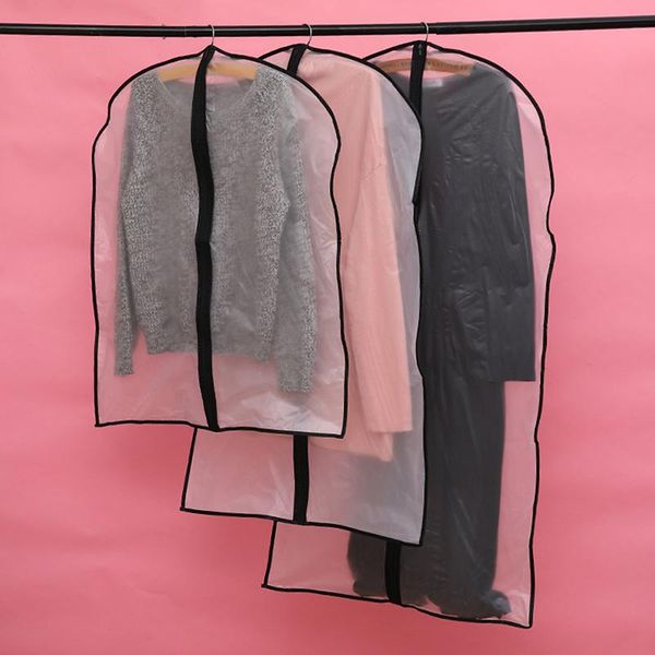 

clothing & wardrobe storage 1pc cover dust proof suit coat bag hanging clothes pouch case organizer