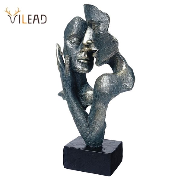 VILEAD Figure astratte retrò Vintage Busto Statua Resina Artigianato Figurine Decorazione della casa Soggiorno Interno Scrivania Decor 211108