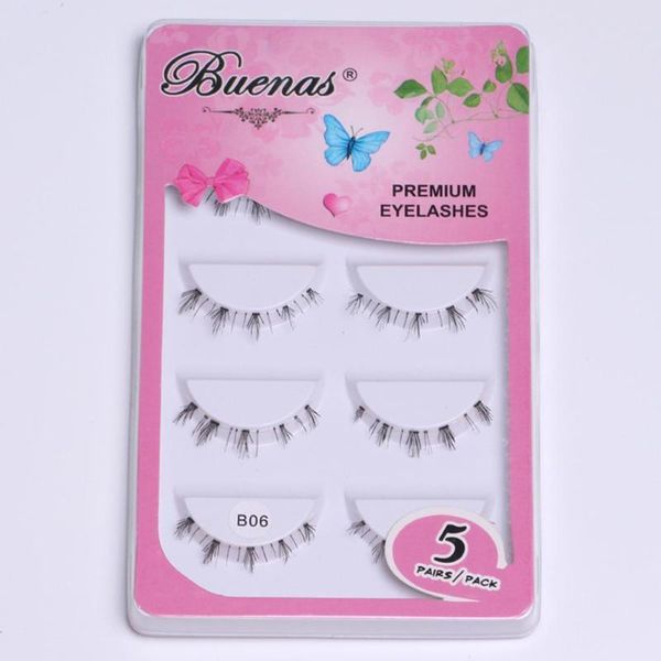 

false eyelashes 5 pairs black five of lower transparent stem extension eye makeup lash tools