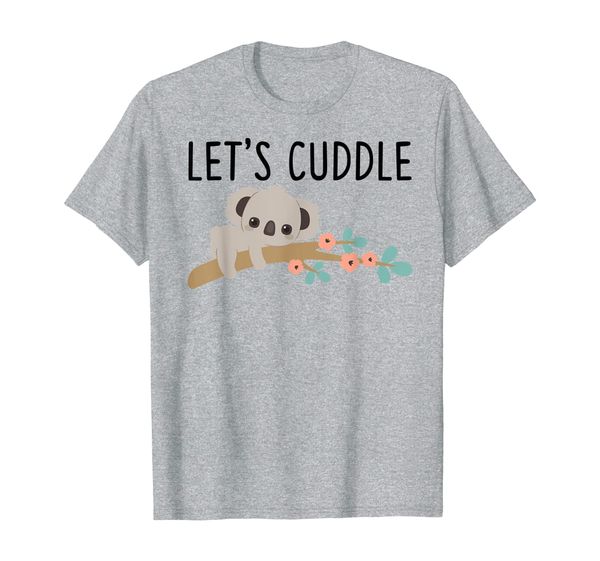 

lets cuddle koala t-shirt funny cute bears, White;black