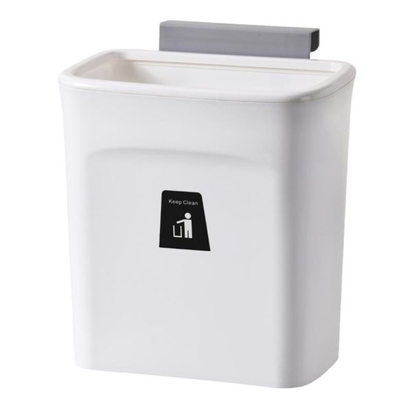 

waste bins 1pc household garbage container storage bin wall-mounted trash