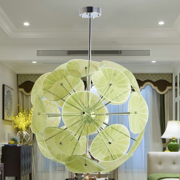 

modern hand blown chandelier glass ceiling lamp murano crystal hanging light led art decor for living room
