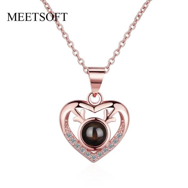 

pendant necklaces meetsoft silver plated necklace minimalist clavicle chain jewerly projection microcarving zircon accessories gift