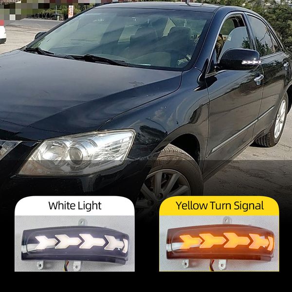 

2pcs led dynamic side rearview mirror light turn signal drl for toyota camry 2006-2011 vios 2008-2012 corolla 08-09