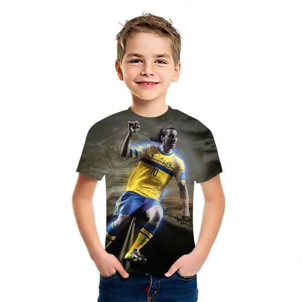 

t-shirts ball boys and girls 3d creative print t-shirt summer american style simple all over short sleeve personalized home casual, Blue