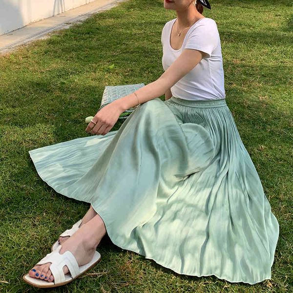 

a-line skirt 2021 summer new, White