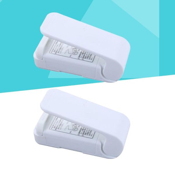 

bag clips 1 pc portable mini hand-held saver battery operated heat (white, battery)