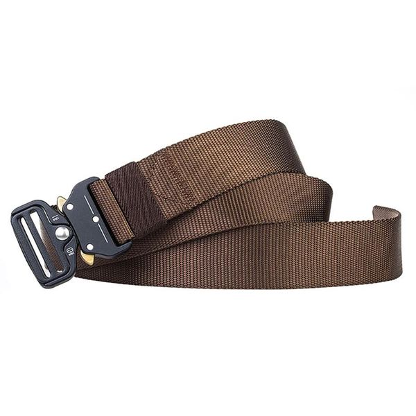 

nylon fabric wear-resisting military tactical belt training daily waist support lightweight accessories front buckle, Black;gray