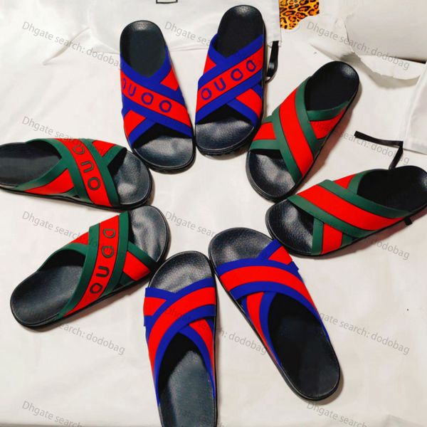 

mens womens slipper summer sandals beach slides fashion leisure slippers ladies sandali bathroom home shoes classic letter print pattern flo, Black