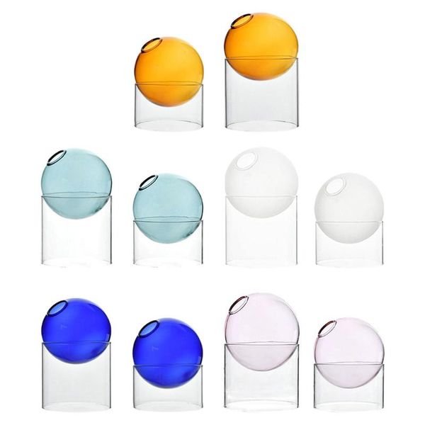 

vases round glass vase potted decoration nordic style decorative hydroponic terrarium arrangement container flower table