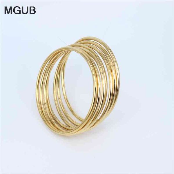 

mgub stainless steel jewelry bracelet simple and elegant 7pcs bracelet fashionable women's jewelry lh217, Golden;silver