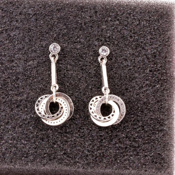 

other 925 sterling silver pan earrings retro charm european aboriginal earring ladies gift high jewelry, Golden;silver