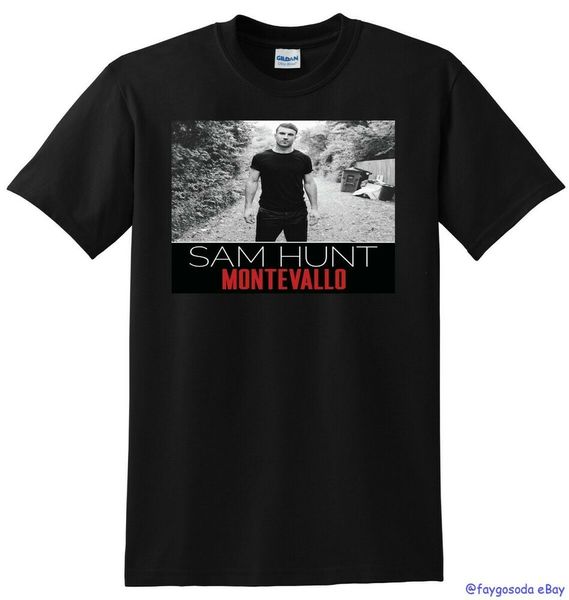 

SAM HUNT T SHIRT montevallo vinyl cd cover SMALL MEDIUM LARGE XL, White;black