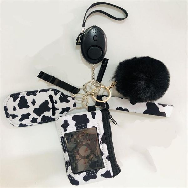 

party favor bracelet keychain with wallets for women fashion leopard wristlet tassel bangle wrist accessories