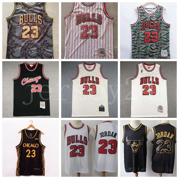 

basketball jersey men chicago bulls michael jordon embroider jerseys, Black;red