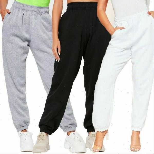 

casual sweatpants gym sport running womens capris jogger harem fitness loose baggy trousers, Black;white