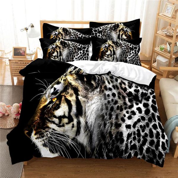 

bedding sets 3d tiger set  duvet cover bed cotton bedroom