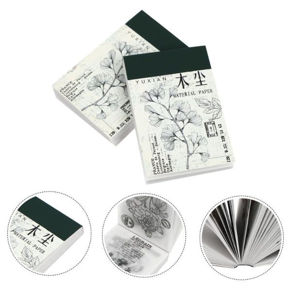 

other arts and crafts 2 sets sulfate paper retro handbook diy message decorative backing