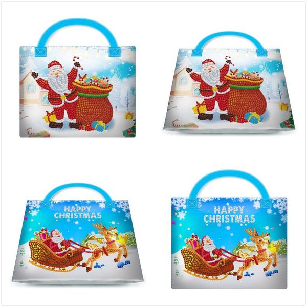 

gift wrap 1pcs cartoon christmas diy diamond painting bag handmade tote