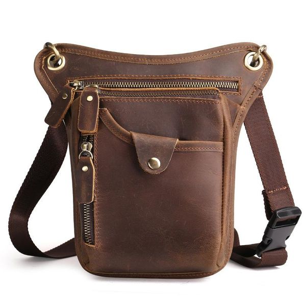 

men's single shoulder purse, waist bag, horseback, leg, hip, motorcycle bags