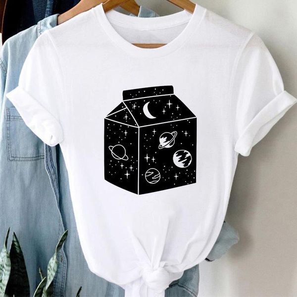 

women's t-shirt camiseta de verÃ£o moda desenhos animados feminina harajuku, White
