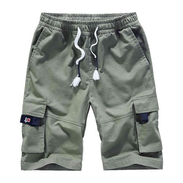 

men's pants m-8xl summer men shorts fashion short cotton quality mens casual homme holiday beach cargo wg6e, Black