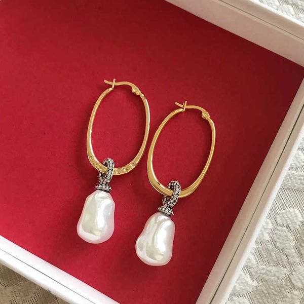 

fashion brand anomalistic pearl jewelry for women gold color freshwater pear earrings tassel pearl design wedding party earrings, Golden;silver