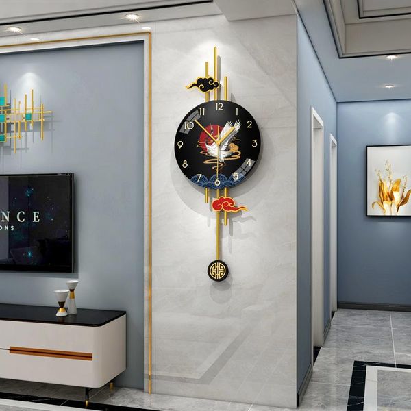 

wall clocks chinese style light luxury clock living room home decoration fashion creative watch