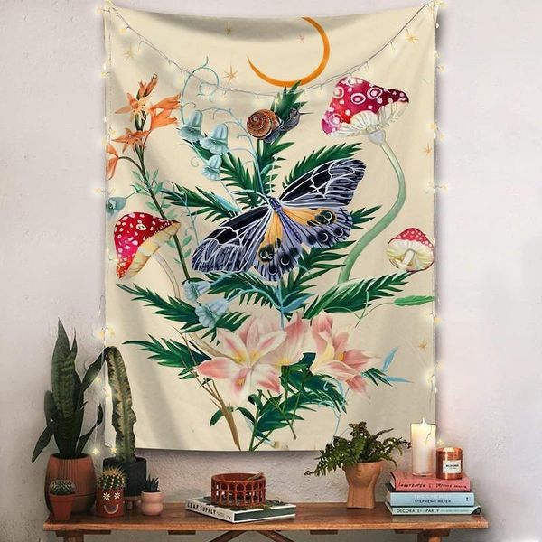 

tapestries garden moon phase tapestry home living room decoration wall cloth bedroom bedside background 95*73cm