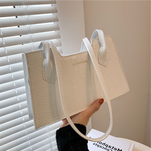 

french minority senior 2021 new fashion solid color portable small square bag versatile one shoulder armpit women