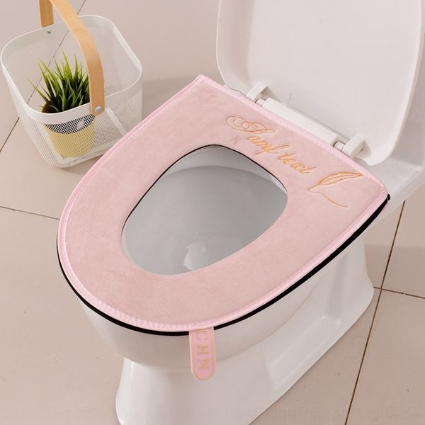 

Okes nordic style stickers series toilet cover with embroidered cushion zipper handlezipper type cushiontoilet cover with embroidery patter