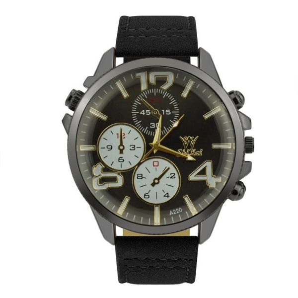 

wristwatches shikai fashion casual brand men watch leather strap creative gift quartz wrist watches zybsk-77 mens clock horloges mannen, Slivery;brown