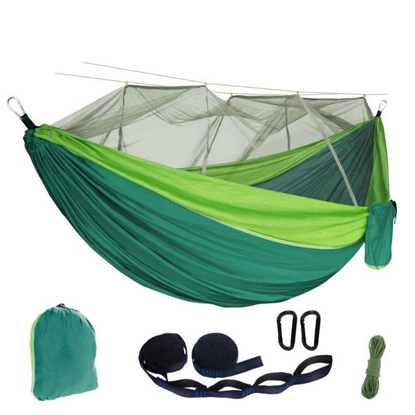 

camp furniture 270*140cm portable travel outdoor camping hanging sleeping hammock with mosquito net