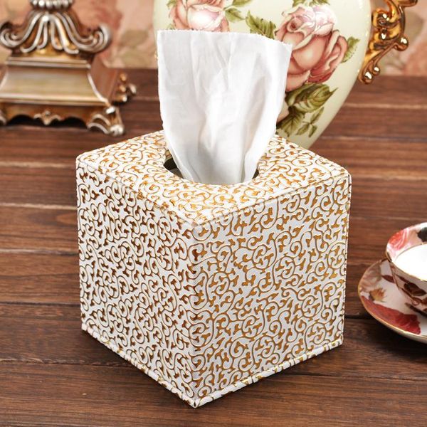 

tissue boxes & napkins faux leather box holder wooden mdf structure roll paper tissues storage case container canister organizer