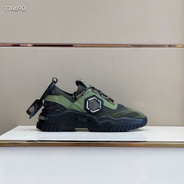 

fashion luxury italy ace chain reaction yellow navy mens casual shoes black multi color rubber suede 2.0 chainz white men women sneakers aa0, Red;white