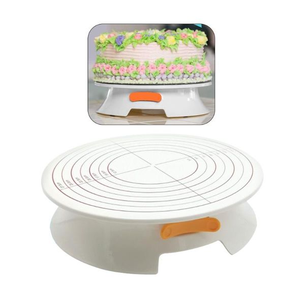 

spring buckle fixed cake turntable baking rack stable diy tools rotating round decoration & pastry