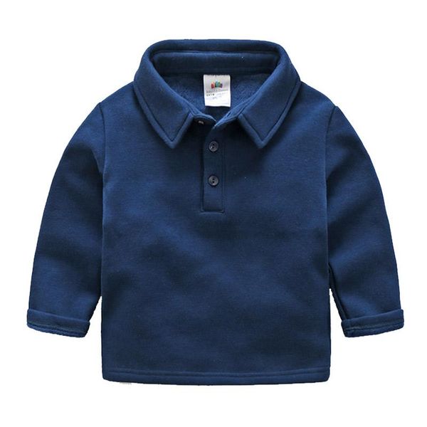 

shirts 2 3 4 5 6 7 8 years toddler boys autumn winter thicken solid color long sleeve for boy baby kids clothing child tees, White;black