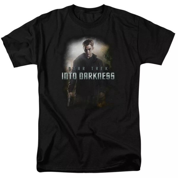 

star trek darkness kirk tv show t-shirt sizes s-3x new, White;black