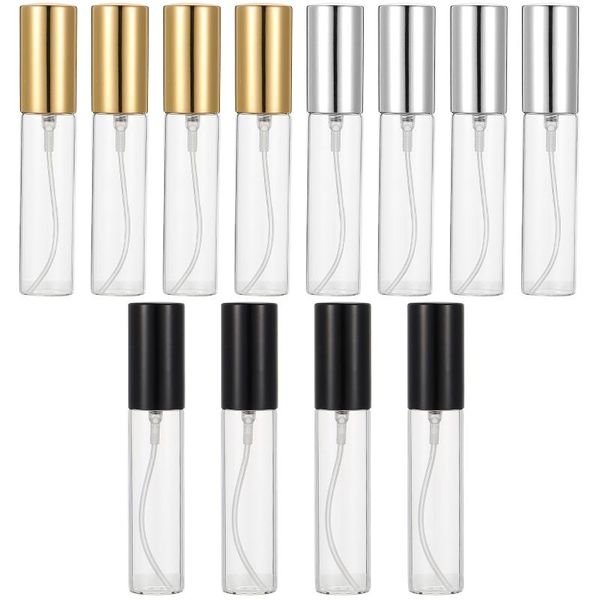 

storage bottles & jars 12pcs 10ml refillable empty perfume atomizer travel glass