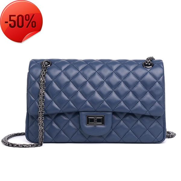 

evening bags fashion 2021 sheepskin crossbody for women genuine leather shoulder bag luxury designer chains mini messenger