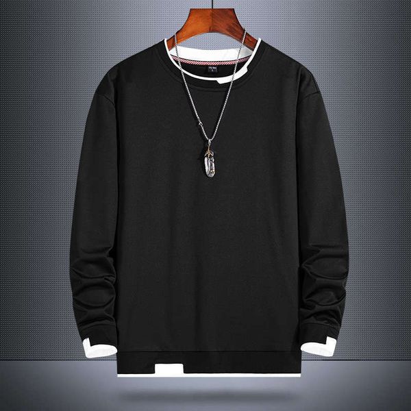 

autumn tracksuits men's fashion round neck long sleeve sweater, Gray