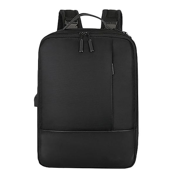 

backpack fashion school office lapbag soft with usb charging port zipper waterproof anti-theft casual