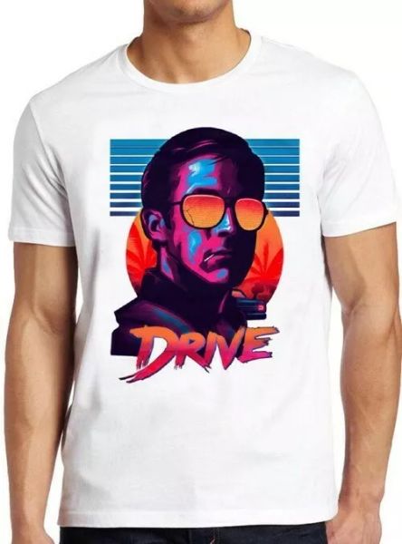 

drive bike cult movie film road driver cool gift tee t shirt 4263, White;black
