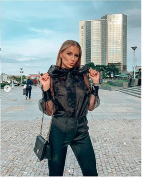 

women bow tie chiffon shirt ruffle casual long sleeve loose office ol blouse women's blouses & shirts, White