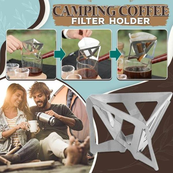 

outdoor camping portable folding funnel filter cup coffee ground foldable multipurpose feature go travel tool hooks & rails