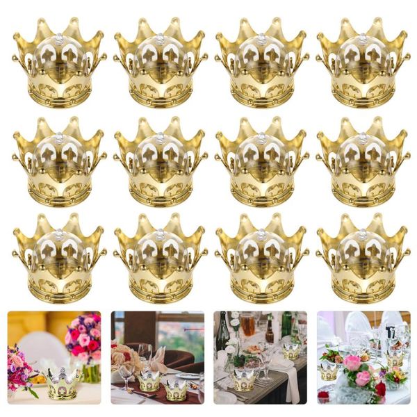 

set 12 pcs hollow crown wedding candy boxes storage packing cases gift wrap