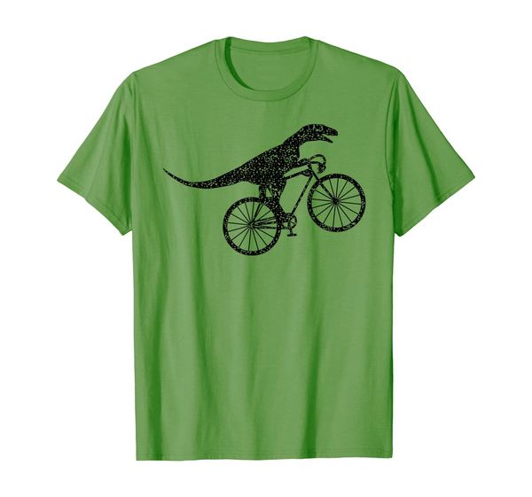 

dinosaur riding bike shirt | cute bike-dino lovers tee gift, White;black
