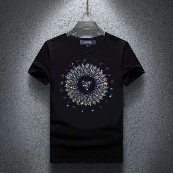 

designer palms t shirt mens womans lovers summer cd new dios social guy drill short european and american fashion brand angels round neck, White;black