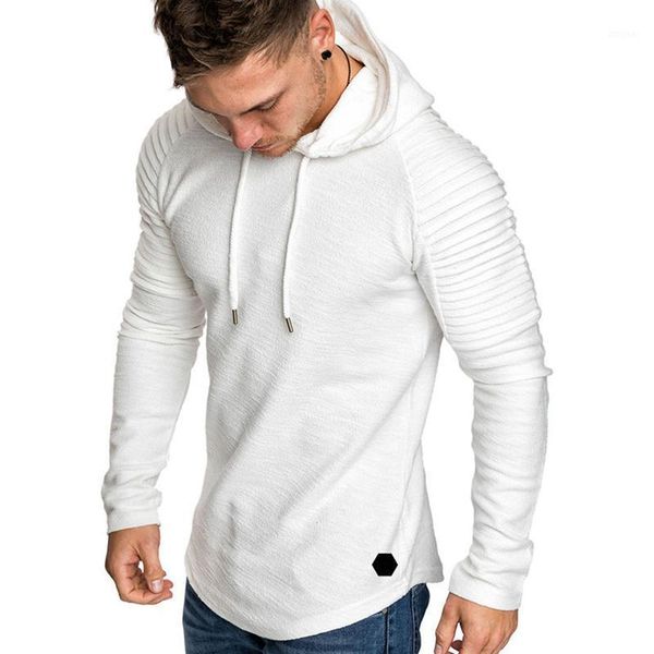 

brand fashion mens hoodies men solid color hooded slim sweatshirt hoodie hip hop sportswear tracksuit men's & sweatshirts, Black