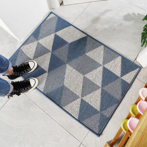 

carpets door mat geometric home entrance simple water-absorbent non-slip foot dust removal wear-resistant carpet